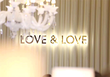 LOVE&LOVE愛(ài)與被愛(ài)鉆戒門(mén)店招牌發(fā)光字